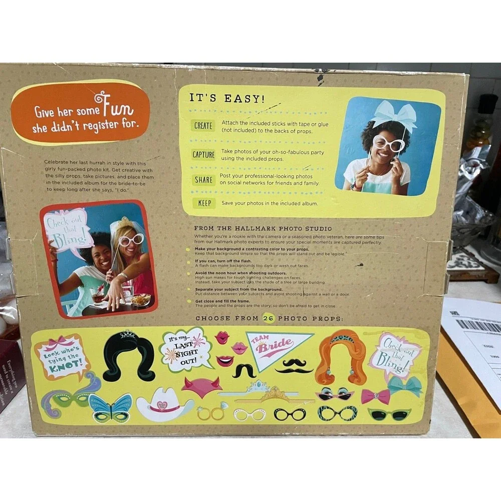 Pics 'n' Props Bachelorette Party Kit new